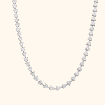 Solitaire 925 Silver Chain Earrings Set with Rhodium and Lacquer coating for Anti-tarnish.